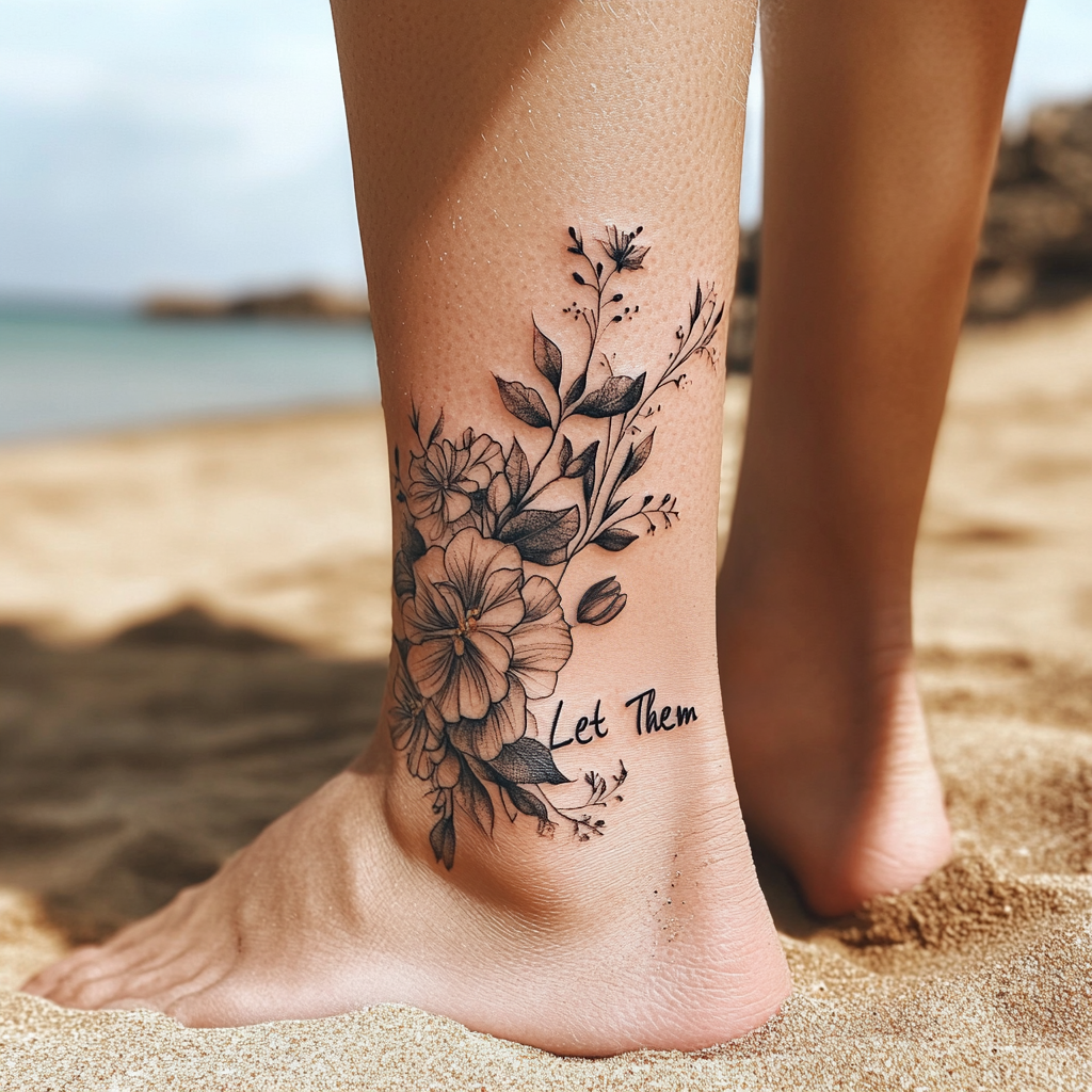 Let Them from Ankle to Calf with Wildflowers