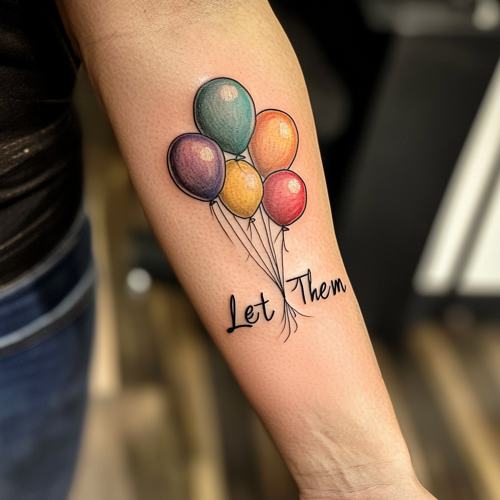 Let Them on Inner Forearm with Balloons