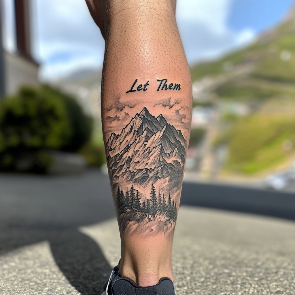 Let Them on Lower Leg over Mountains